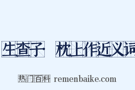 生查子·枕上作近义词是什么意思的图片